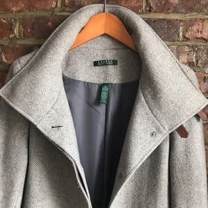 Ralph Lauren Grey Heather Wool Coat
